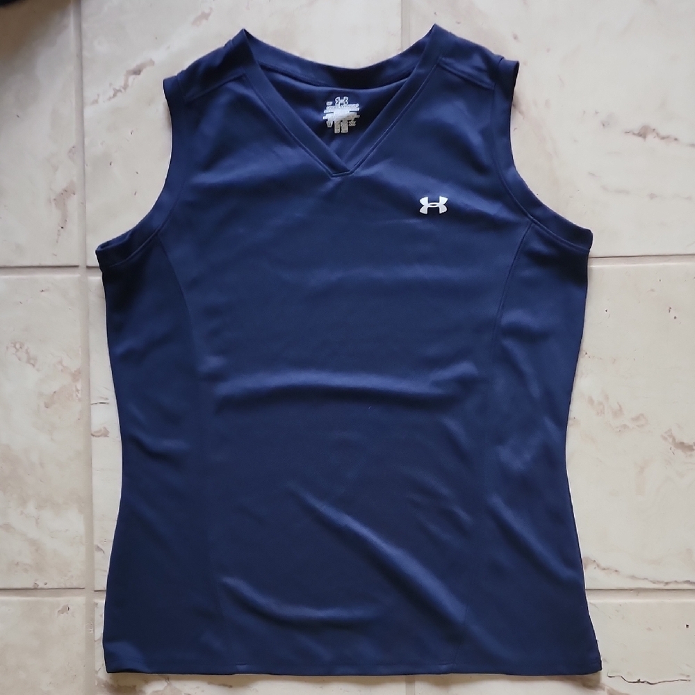 Under Armour Women's Medium Navy Sleeveless Top